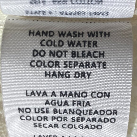 A'reve SZ L Anthropologie Ivory lace poncho style top Sheer Comfy Beach Cover up - Picture 7 of 8